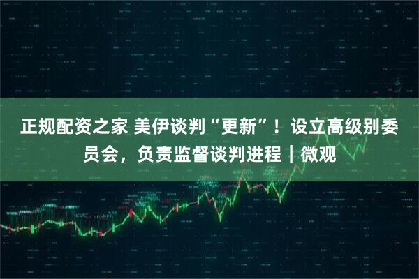 正规配资之家 美伊谈判“更新”！设立高级别委员会，负责监督谈判进程｜微观
